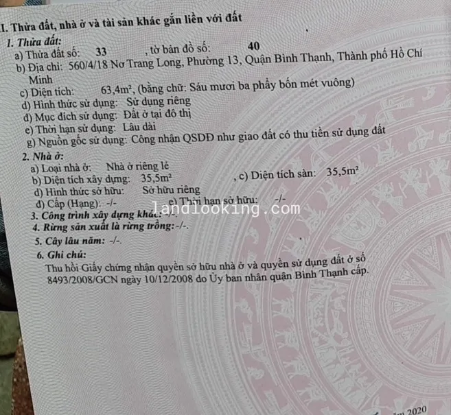 560/4/18 - Nơ Trang Long, Phường 13, Quận Bình Thạnh - ảnh 1